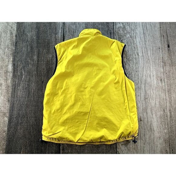 VTG Polo Sport Polartec Men's Large Yellow Blue Reversible Vest Coat - Picture 6 of 12